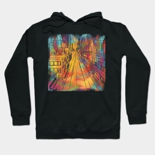 City buildings Hoodie